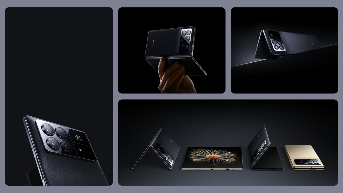 Babibubot's tweet photo. Xiaomi 18 Fold Design Leaks Ahead of Launch

Leaked prototype images of the Xiaomi 18 Fold show a wider horizontal layout in a new "Dark Cherry" red finish. Expected to debut in September powered by Xiaomi's new deca core Xring O3 chip and a 200MP Leica main camera. 
Rumored specs include a 7.76 inch inner display, 6,000mAh battery with 100W wired charging, and an IP68 water rating.

📝https://t.co/BMtAEiP8w8