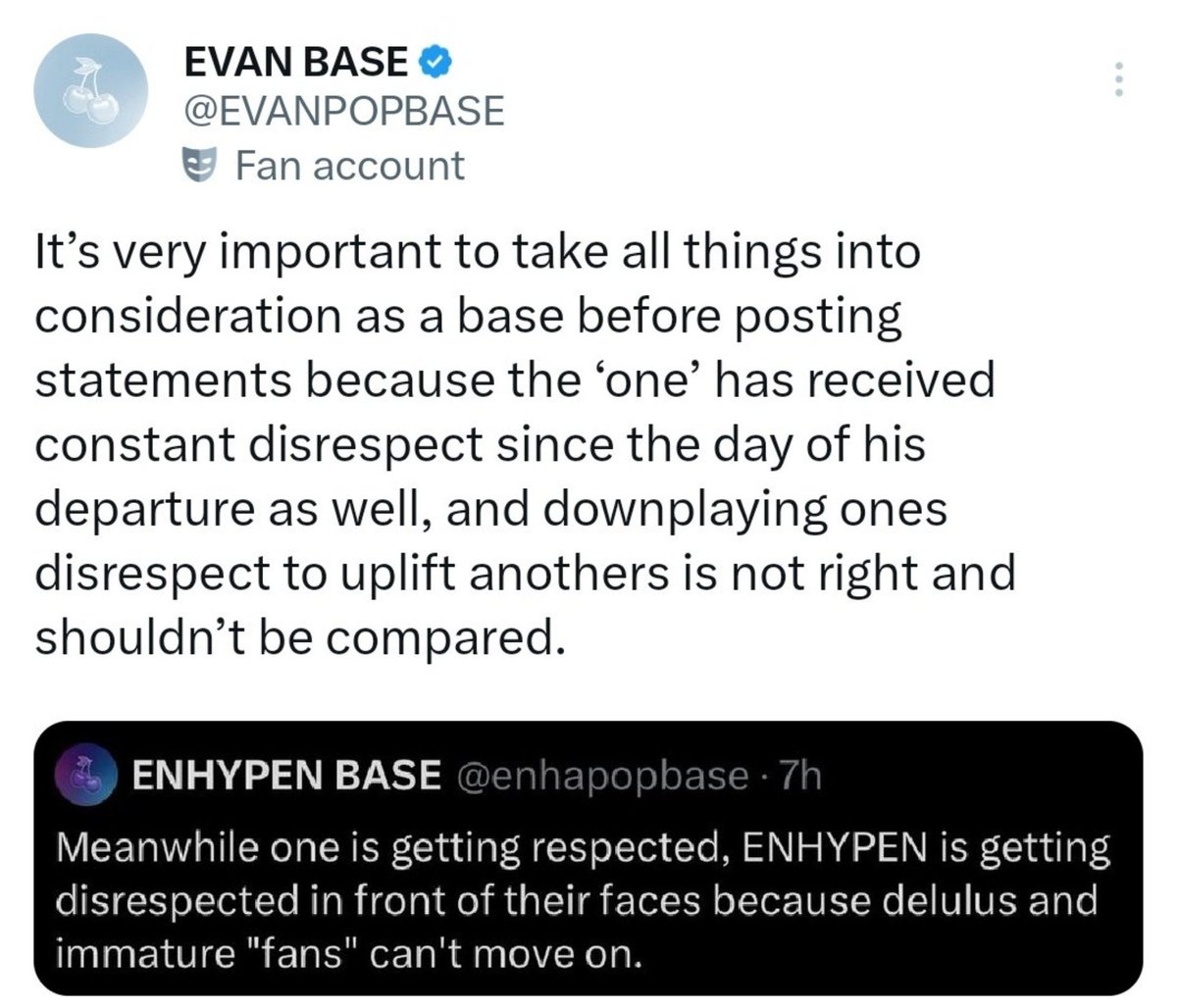 XxYunah0's tweet photo. Saying this when you have an enhapopbase in your fandom and they’ve had to delete their unprofessional tweets multiple times https://t.co/QFtfuDJKzt