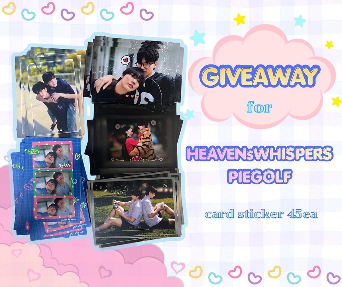 cocktailbarz's tweet photo. ⤷ ゛GIVEAWAY FANSING PIEGOLF  ♡ ̆̈

⋆ Card Sticker 45 ea ⋆

➤ 05.09.2026
➤ Paragon Cineplex
(( รอบบ่าย ⋆◡̈⋆ ))

#HEAVENsWHISPERS_PieGolf https://t.co/5YdP4pbEyQ