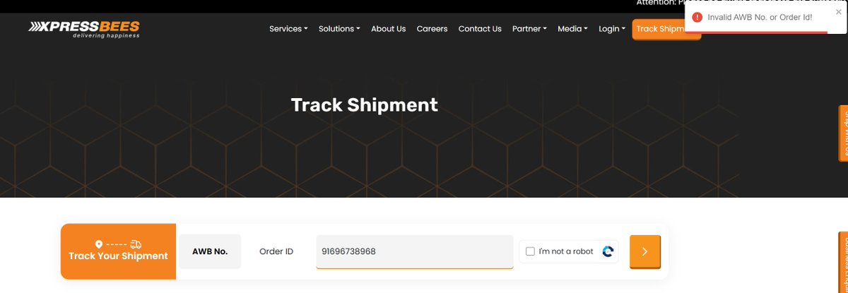 nitinseth_in's tweet photo. @ShiprocketCare @XpressBees_IN @ShiprocketIndia instead of providing me with proof of attmept, @XpressBees_IN has disabled tracking on the AWB number. It now shows invalid. https://t.co/lqaKUbp5Mf
