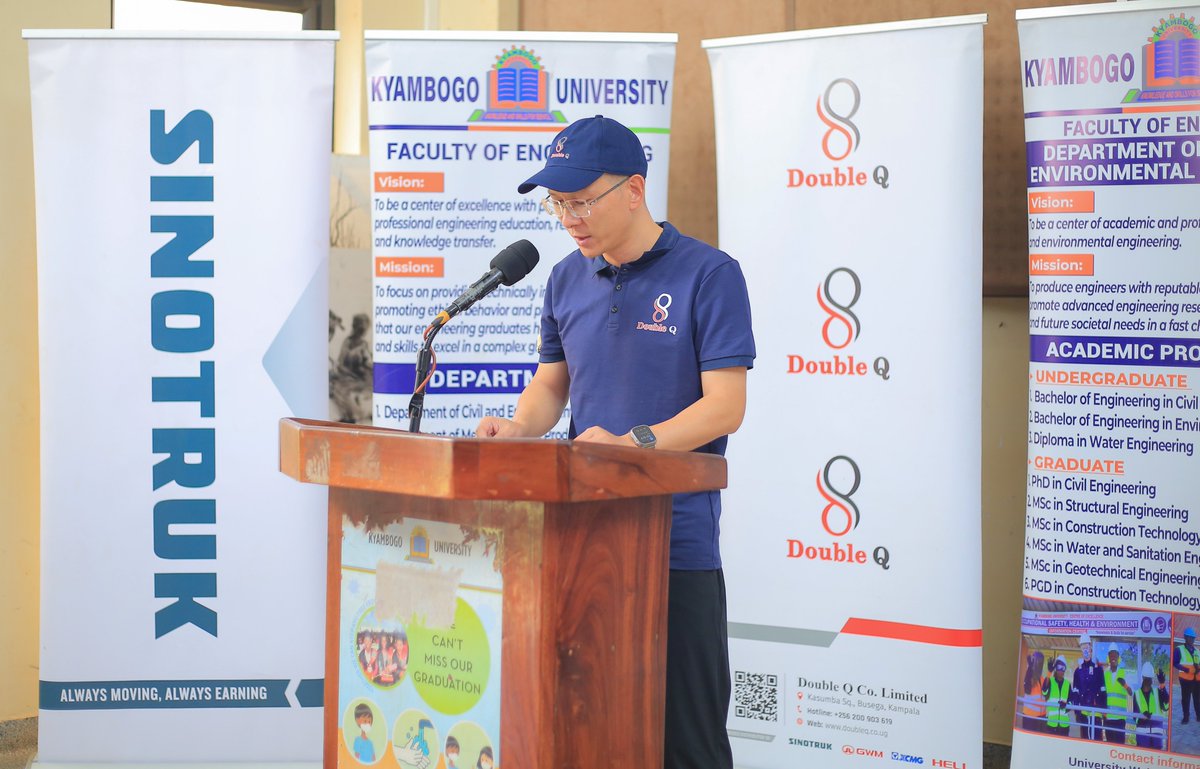 DoubleQCo's tweet photo. βYour qualification is the beginning of your career journey, not the end.β
At the Kyambogo University Career Fair, Double Q MD, Mr. Lin Yu, urged students to focus on creating value, embracing technology and gaining industry experience.
#DoubleQ #KyambogoUniversity #CareerFair https://t.co/kRSlXorLnQ