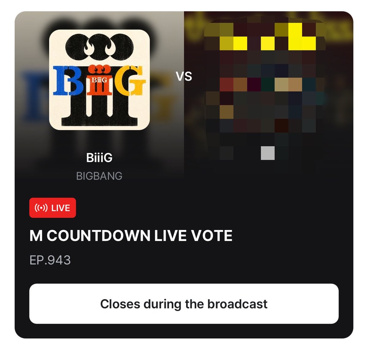 AND2BLEVOTEJP's tweet photo. 🗳📢｜コラボ投票にご参加ください‼️

BIGBANGさまがM COUNTDOWNにて1位候補に選出されました❤️‍🔥❤️‍🔥❤️‍🔥

現在、放送終了までライブ投票が開催中です‼️
N:DCLOの皆さまは、【BIGBANG－BiiG】へ1端末につき5票の投票をお願いいたします⚠️🚨

投票後は、以下のGoogle Driveへ投票認証画像の提出をお願いいたします📤🙇‍♀️
🔗 https://t.co/FsQbKqHhQy

今回N:DCLOが協力した分、AND2BLEの次回カムバック時にはV.I.Pの皆さまにもご協力いただく予定です🍀🤝🏻

投票可能時間が限られておりますので、まだ投票がお済みでない方は、投票・拡散へのご協力をよろしくお願いいたします❤️‍🔥❤️‍🔥❤️‍🔥

#AND2BLE #앤더블 #アンダブル
