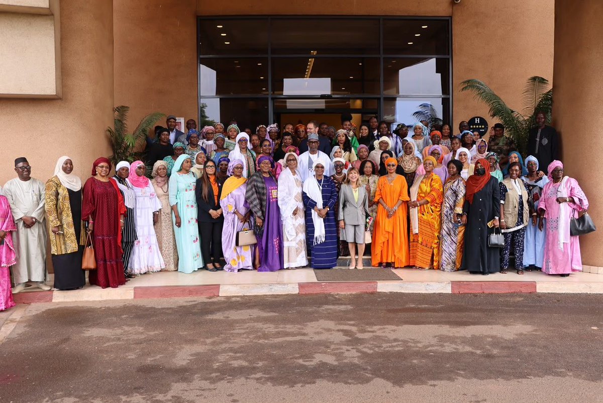 AWLNetwork's tweet photo. “When women lead, peace follows.”

From 26-28 August in Bamako, women leaders from across the Sahel and coastal countries are coming together to advance women’s leadership, amplify the voices of women peacebuilders, and shape concrete solutions for lasting peace and stability across the region.

Because women’s meaningful participation is not an option. It is essential to building lasting peace.

#OSE #AWLN #WPS #Sahel #WomenLead