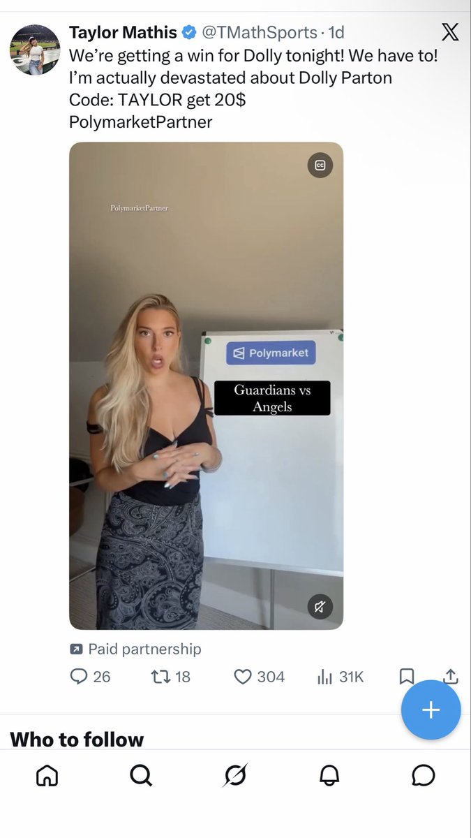 RenoAild's tweet photo. @Polymarket @TMathSports 

This guys a dick and his post is still up! https://t.co/FIxL2cuTfR