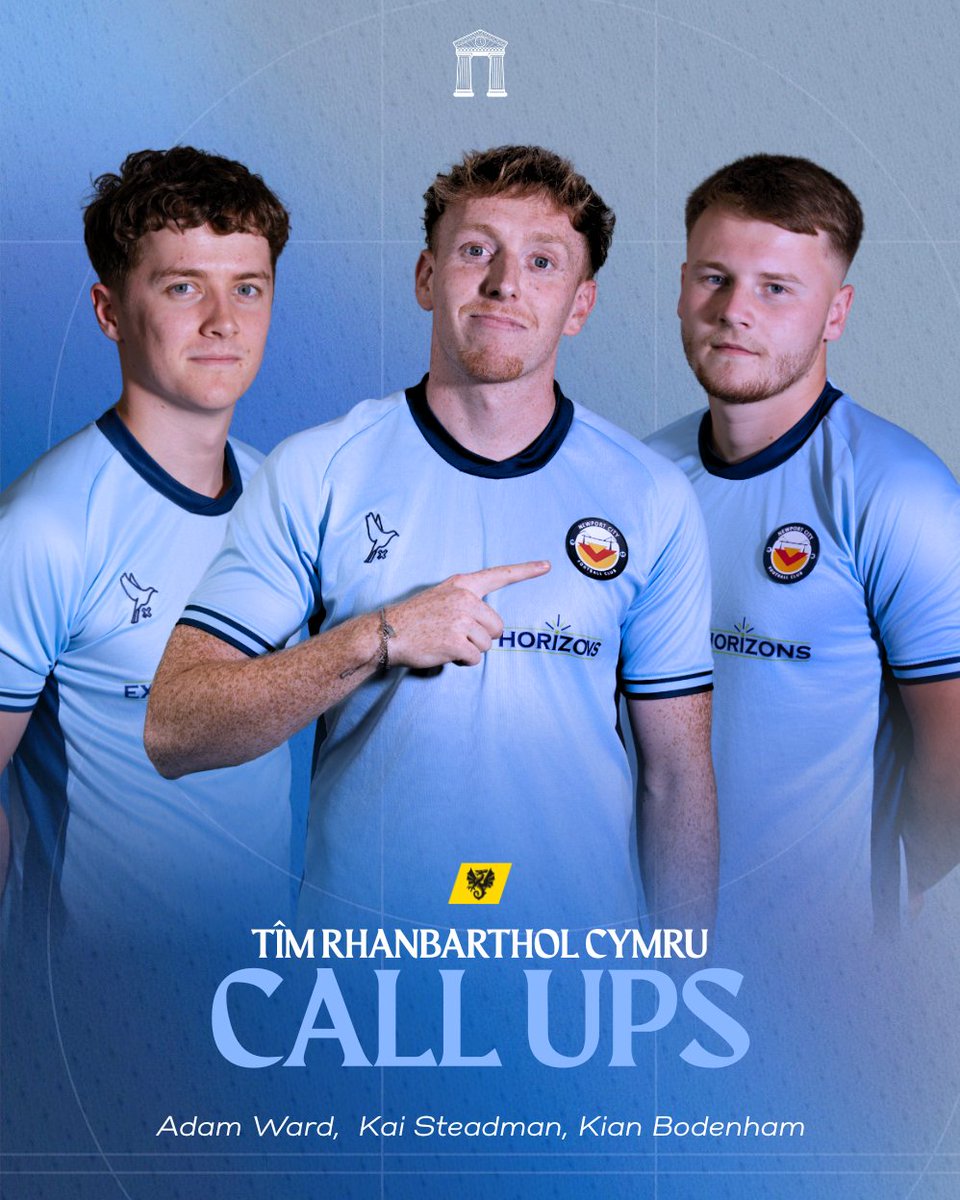 NewportCity_FC's tweet photo. Congratulations to Adam Ward, Kai Steadman and Kian Bodenham, who have all been called up to the Tîm Rhanbarthol Cymru squad. 👏

A fantastic achievement for the three boys, and we wish them the very best of luck representing Cymru! 🏴󠁧󠁢󠁷󠁬󠁳󠁿

#UpTheCity https://t.co/D4XOspqKH7