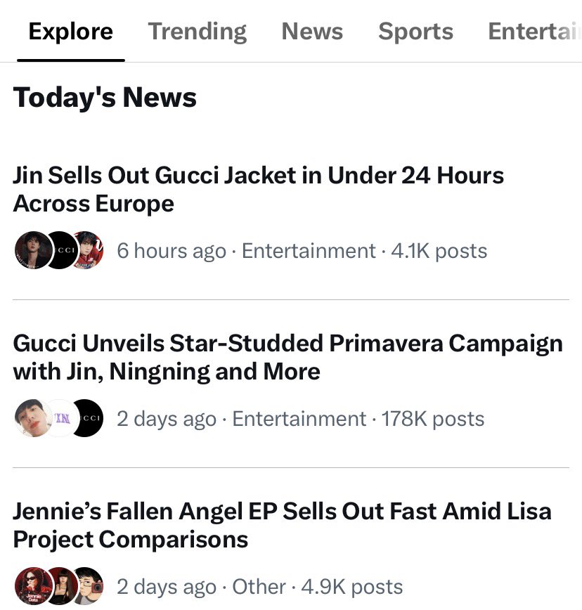 shrenjall's tweet photo. WE ARE SO JEALOUS OF JIN

-He has more followers than the brand itself

-His campaign post had the highest engagement

-$10K jacket he wore sold out in all sizes across Italy, France,UK,Germany in less than 24 hrs

-He’s everywhere around the world not limited to just one country https://t.co/lHn57II48p
