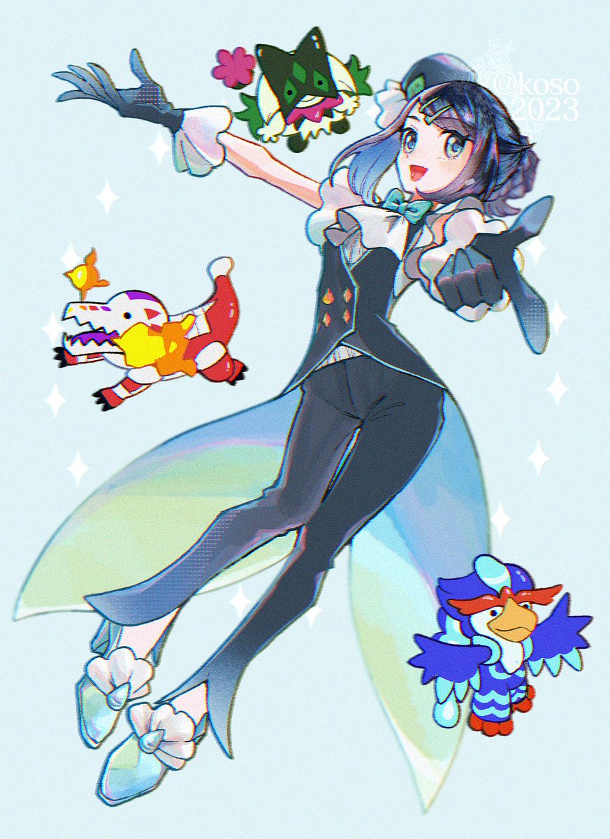 koso2023's tweet photo. リコちゃんのコンテスト衣装かわいい～💚❤️💙 https://t.co/F9Me1zMC3k