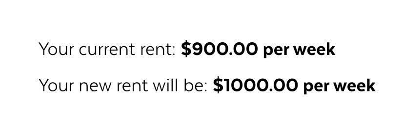 LLad71's tweet photo. @KatyKray73 2023 my rent was $640 a week - 
This week the NSW Government sent me this  ☝🏻 https://t.co/hZRIAYi1QB