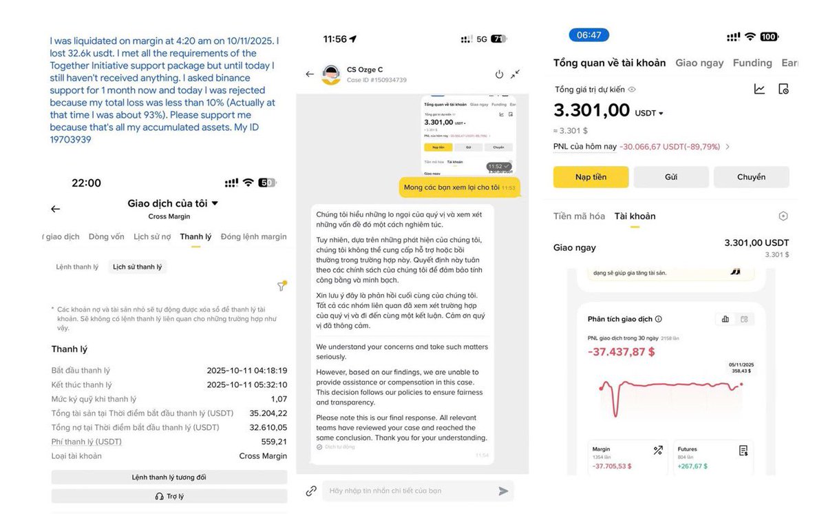 Duydaden9's tweet photo. @_RichardTeng I met all the requirements of the Together Initiative support package. At that time I lost 93% of my total assets but after 1 month of asking for support I was rejected on the grounds that the loss was only 10%. it's all a lie @_RichardTeng https://t.co/eVUNE7phCn