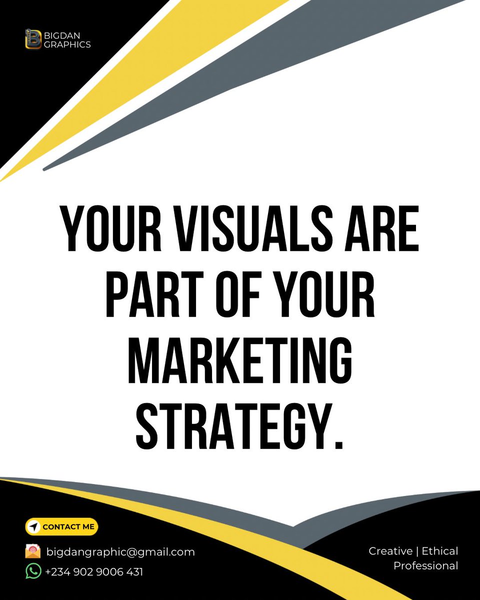 bigdangraphic's tweet photo. Your visuals are part of your marketing strategy. Make every design count. šÆ
Strategic graphic design, branding, and social media visuals can help your business stand out, connect, and convert.
#GraphicDesign #MarketingDesign #Branding #SocialMediaDesign #BigdanGraphics https://t.co/045INhEPOU