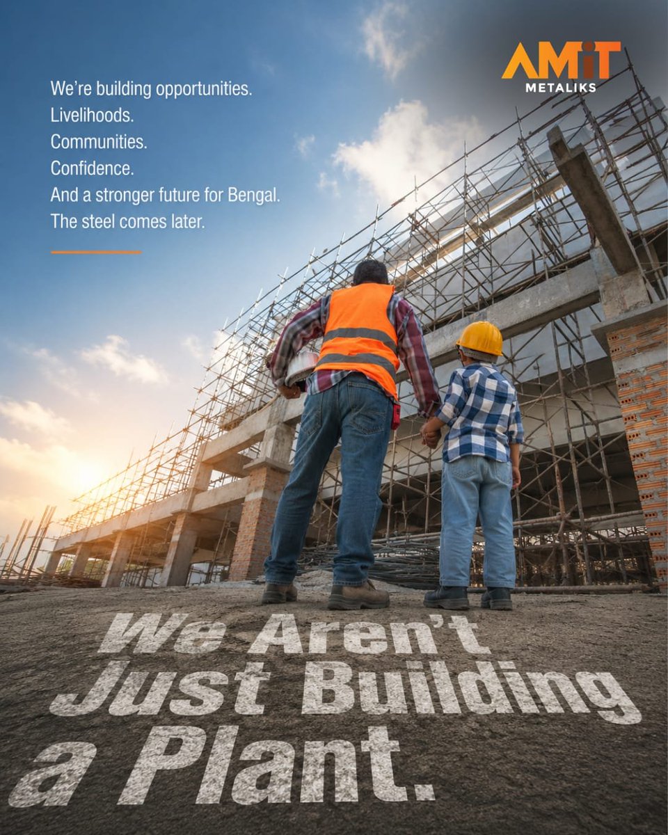 AmitMetaliks's tweet photo. Industry matters most when its progress reaches people. New opportunities, 
livelihoods and stronger communities are at the heart of what comes next.

#AmitMetaliks #BuildingBengal #Purulia #Employment https://t.co/vYx8KZkBoQ