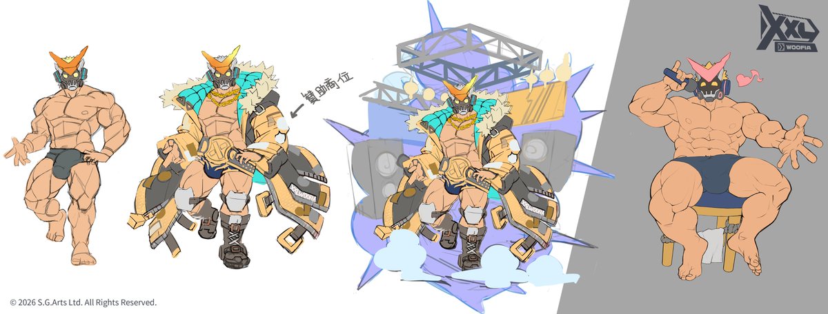 XXLWOOFIA_JP's tweet photo. さすが我らのリングスターゼット！
リング上でその勢いで会場全体を制圧しておる！

更に #先行公開( ੭ ̇ᗜ ̇ )੭
新仲間 - 紙袋マンじゃ！
こいつは表情豊かで、
吾も結構気に入っておるぞෆ⸒⸒⸜( ˶'ᵕ'˶)⸝

-------------------------------------

#開発者紹介
皆に紹介する！
二人のプロレスラーの生みの親である
TeamXXLの新仲間Milkじゃ！
今後ともよろしくお願い申す！

*:･ﾟ✧*:･ﾟ✧*:･ﾟ✧*:･ﾟ✧
SOSHYSOMILK
*:･ﾟ✧*:･ﾟ✧*:･ﾟ✧*:･ﾟ✧
使用期限：2026/10/01 00:59 (UTC+9)

#XXL漢気二丁目 #XXLWOOFIA #Gay #Bears #GayGame