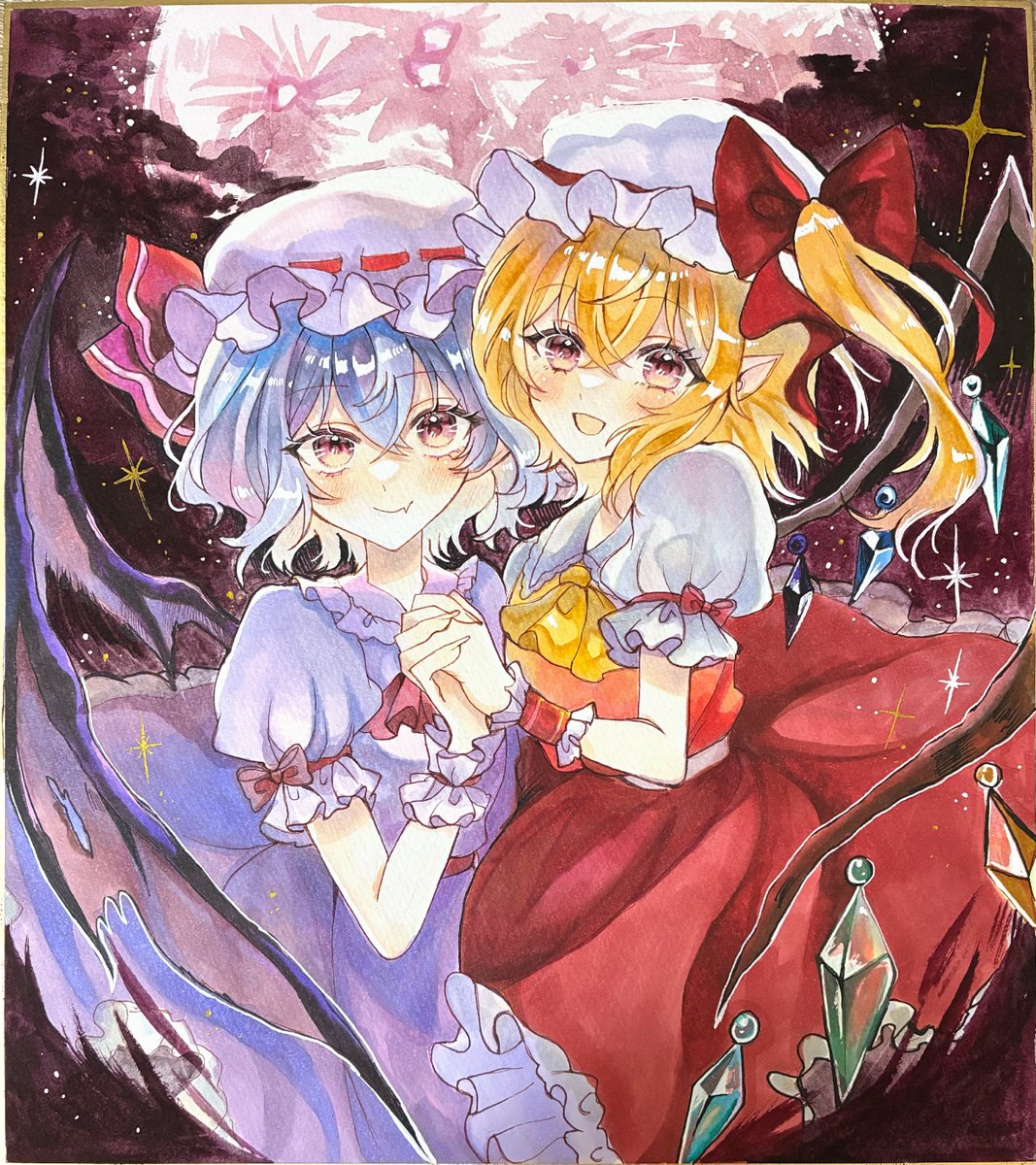 km_0405_'s tweet photo. 大色紙完成しました〜👍👍👍👍✨✨✨
#東方projectイラスト https://t.co/6B5LlQhQeM