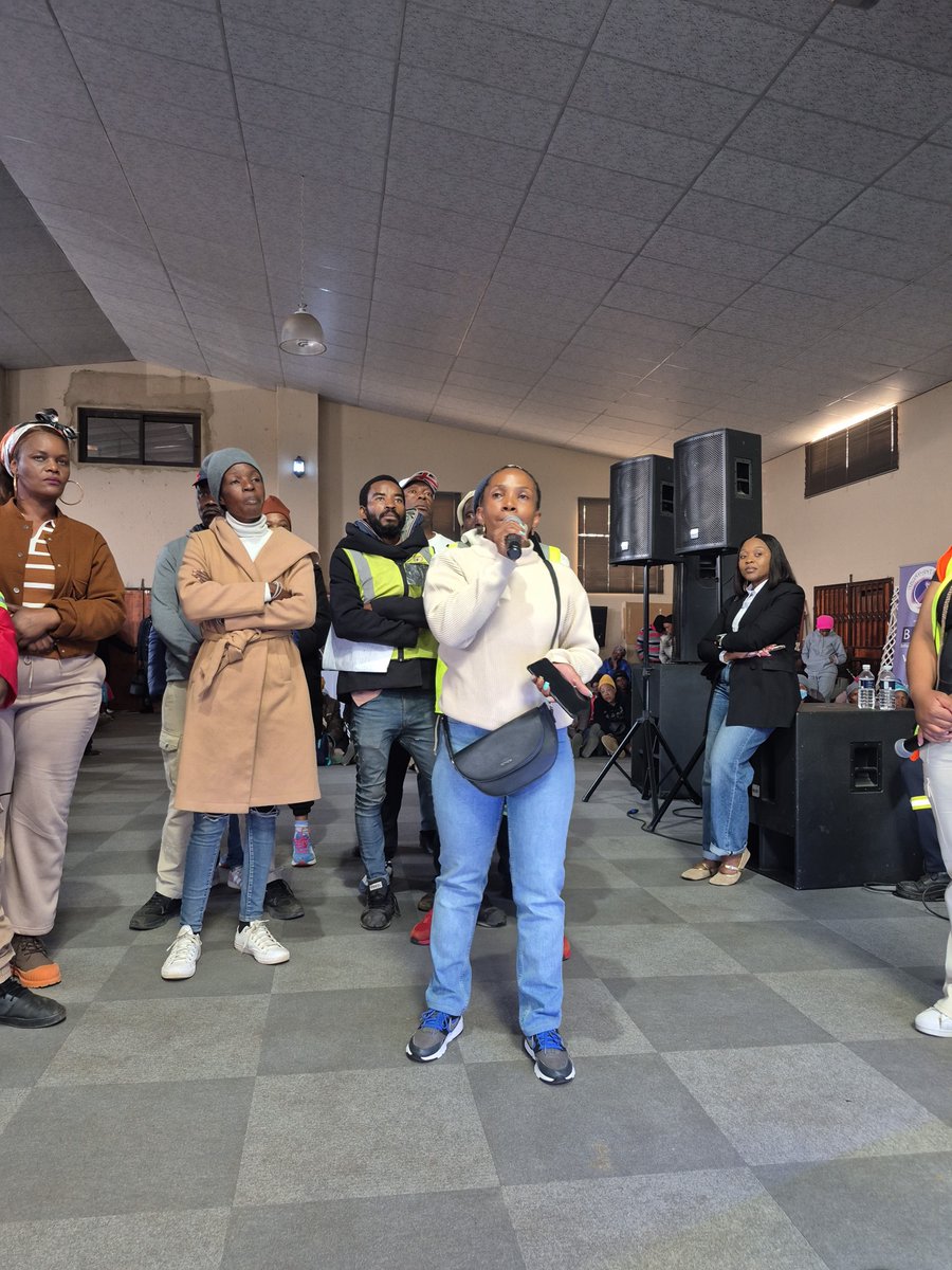 CityofJoburgZA's tweet photo. REGION C: Tshepisong Electricity Imbizo at Abundant Faith Christian Centre

Residents of Tshepisong are raising their concerns to the City’s executives and City Power officials about ongoing electricity service delivery challenges, including network overloading, illegal connections, meter tampering, infrastructure theft and low electricity vending in Tshepisong.

These issues are placing additional strain on the electricity network, contributing to service disruptions and undermining the reliability and sustainability of electricity supply in the community.

#TshepisongElectricityImbizo
#JoburgEnergy ^GZ
