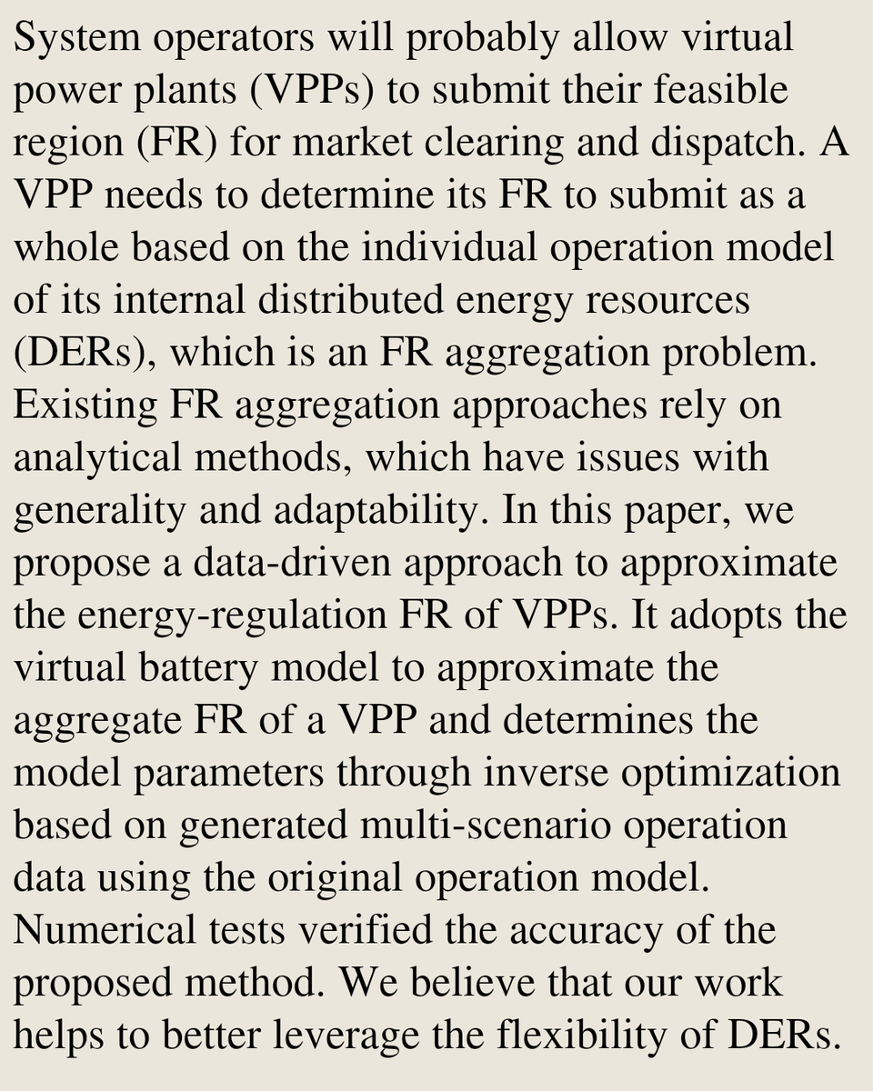 MathOCPapers's tweet photo. Approximating Energy-Regulation Feasible Region of Virtual Power Plants: A Data-driven Inverse Optimization Approach

Ruike Lyu, Hongye Guo, Qixin Chen
https://t.co/MEXptFqPXn [𝚖𝚊𝚝𝚑.𝙾𝙲 𝚎𝚎𝚜𝚜.𝚂𝚈] https://t.co/S7sRPd0k6j
