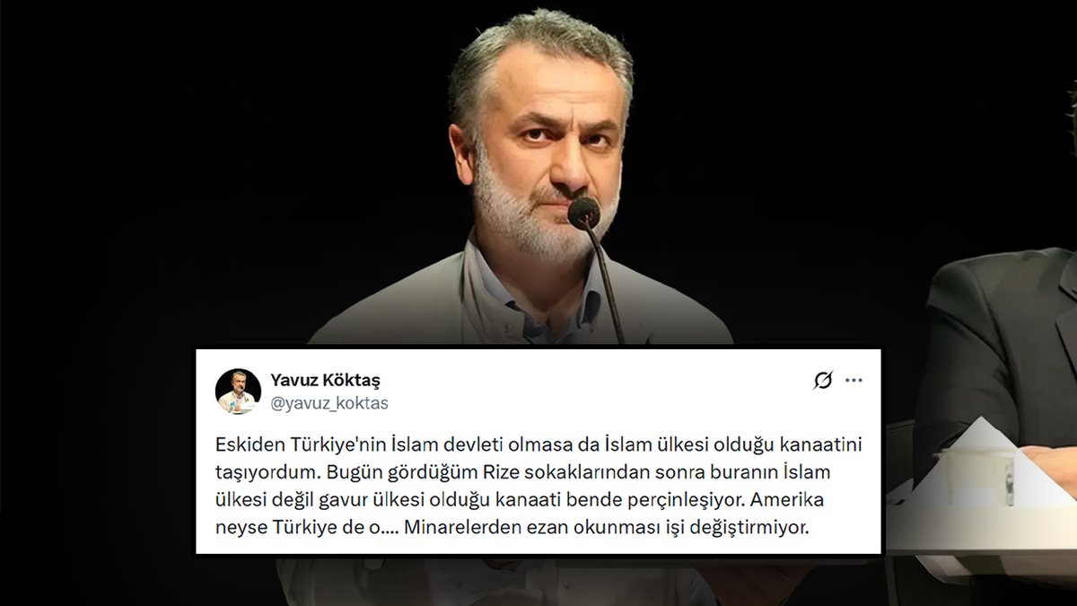 dailyislamist's tweet photo. 🔴 Recep Tayyip Erdoğan Üniversitesi, öğretim üyesi Prof.Dr. Yavuz Köktaş'ın X paylaşımı nedeniyle kendisi hakkında soruşturma başlattı.