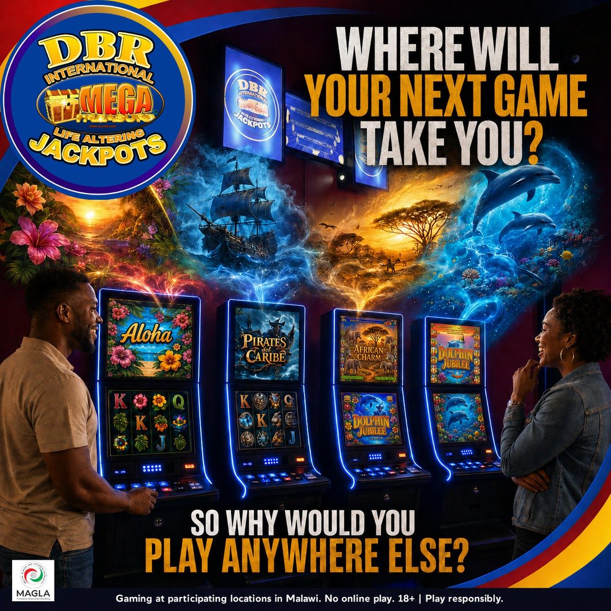 DBRMegaJackpot's tweet photo. ✨ WHERE WILL YOUR NEXT GAME TAKE YOU? ✨

The current DBR Mega Jackpot value is K16,908,074.14, as of 27 August 2026.

From colourful favourites to plenty more to discover, there is always something happening at DBR Malawi.

📍 Find a participating location near you: https://t.co/qmnKdNsm8C