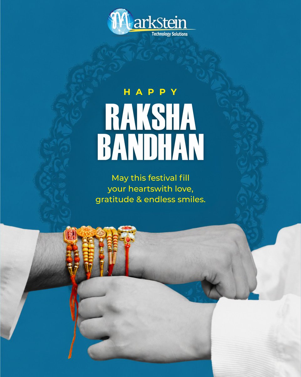 MarksteinT's tweet photo. ❤️✨ Celebrating the beautiful bond of love, care, and protection!

May this Raksha Bandhan bring endless happiness, cherished memories, and a stronger bond between every brother and sister. Wishing you and your loved ones a very Happy Raksha Bandhan! 🪢🎁 https://t.co/xJSX6lU6XH