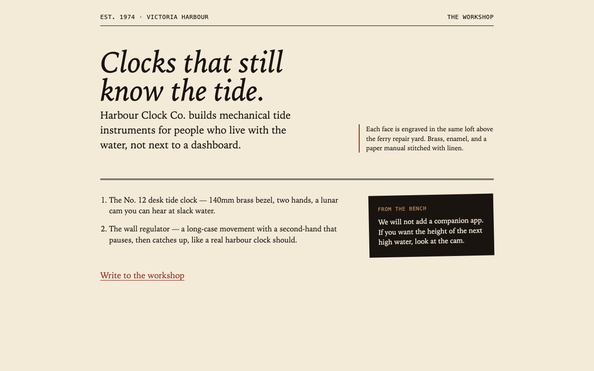 mcbbugu's tweet photo. Same CLI, control page: 94/100. The difference is type, color, and structure that were actually chosen. https://t.co/Iqtn88kr7O