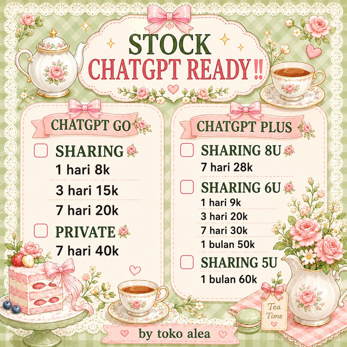 tovpie's tweet photo. MASAK AER❓🤭
BIAR MATENG‼️😜✌🏻
CARI APP PREMIUM YANG MURAH, AMAN, DAN BERGARANSI❓🤔
YA DISINI JYENG🙂‍↕️☝🏻

👉🏻 READY NETFLIX VIU CANVA CAPCUT PRIME DRAMABOX CHATGPT DISNEY HBO APPMUS ZOOM MS365 IQIYI WETV AM GEMINI SPOTIFY 👈🏻

ORDER KE WA DI BIO

#zonauang 569041 KNZI https://t.co/D0rjM6bOrf
