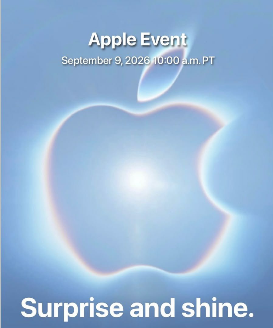 Scofiel33212728's tweet photo. APPLE IS ABOUT TO SURPRISE US! 👀
September 9th. “Surprise and shine.” 
New Apple gadgets incoming! 🔥
Follow MegaGad Systems for updates, prices &amp; Brand New &amp; UK-sourced Apple devices. 🇬🇧📱
#AppleEvent #iPhone #Apple2026 #TechNigeria #MegaGadSystems https://t.co/hEYmletYdN