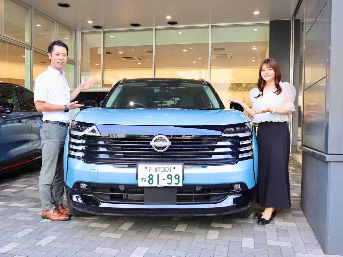 town847's tweet photo. 今回は
#日産神奈川 ベイ紅葉坂店から
カーライフアドバイザー 赤石さんを取材🎙️

「エルグランド・キックス博士」の赤石さんに、
新型エルグランド＆新型キックスの魅力をたっぷり教えていただきました🚗✨

知らなかった魅力もたくさんあって、
とても勉強になる放送でしたね♪

気になった方は、ぜひお店で試乗して
実際の乗り心地や魅力を体感してみてください✨

#town847 #FMヨコハマ #大枝桃果