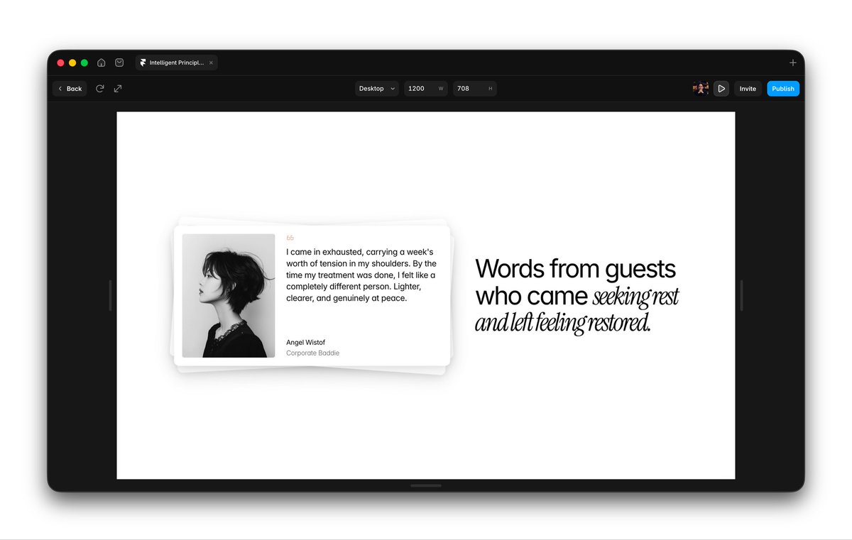 princepxdesign's tweet photo. What do you think of this testimonial section? Still in experiment phase. https://t.co/GbxW2jzH0W