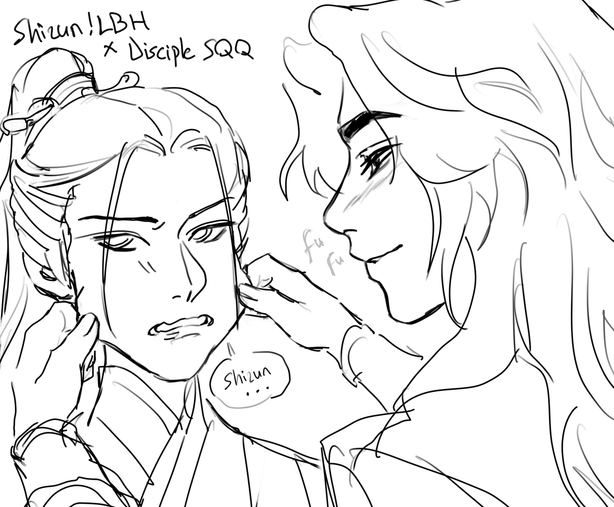 withoutzeuzey's tweet photo. Shizun!Bingge AU doodle #SVSSS https://t.co/Bio5HRhLHF