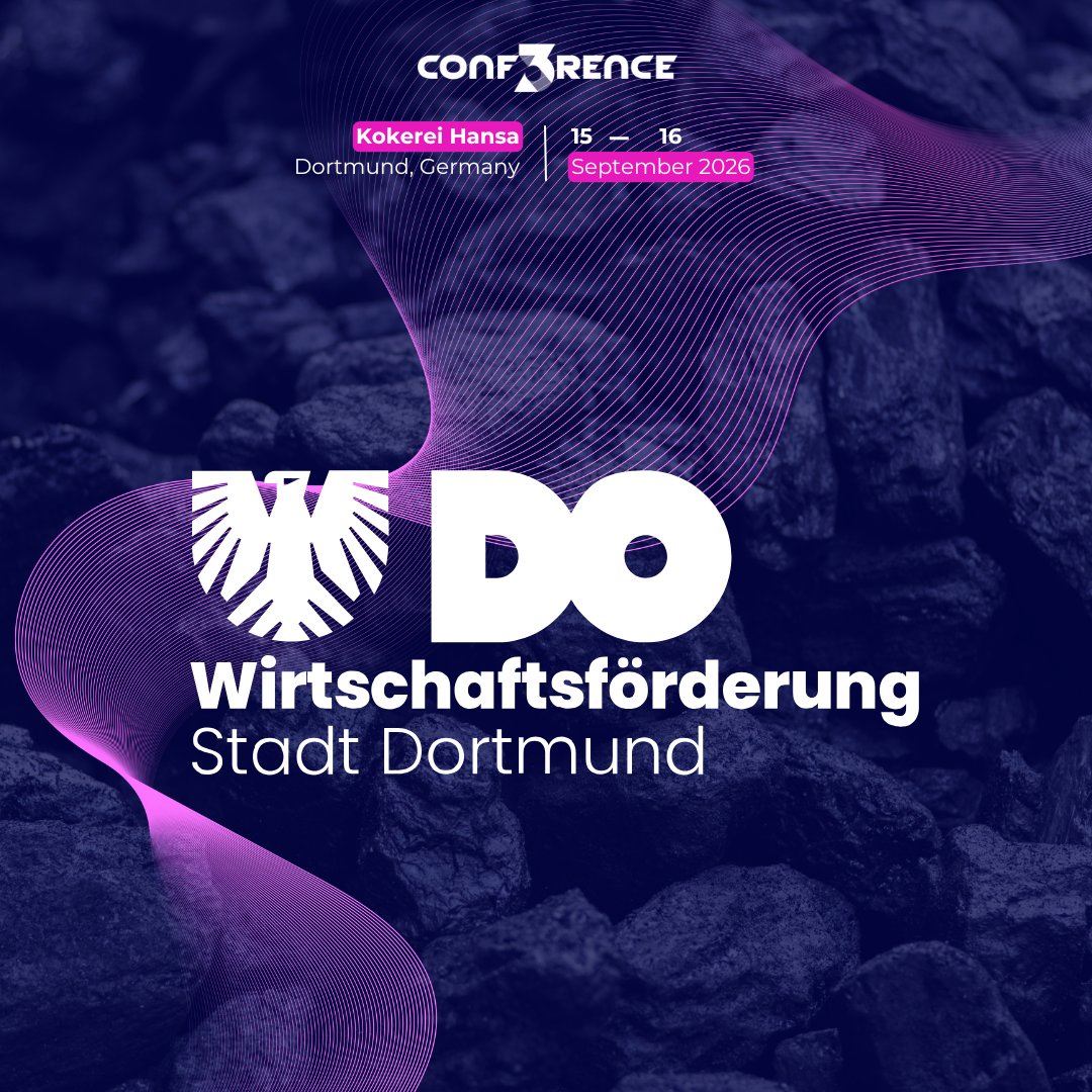 conf3rence's tweet photo. Wirtschaftsförderung Dortmund is supporting CONF3RENCE 2026.

The agency behind Dortmund's shift from coal and steel to logistics, software and IT security — and behind diwodo, which turns ten this year and runs as a city-wide festival hub from 15 to 21 September. https://t.co/psFWv2XDdp