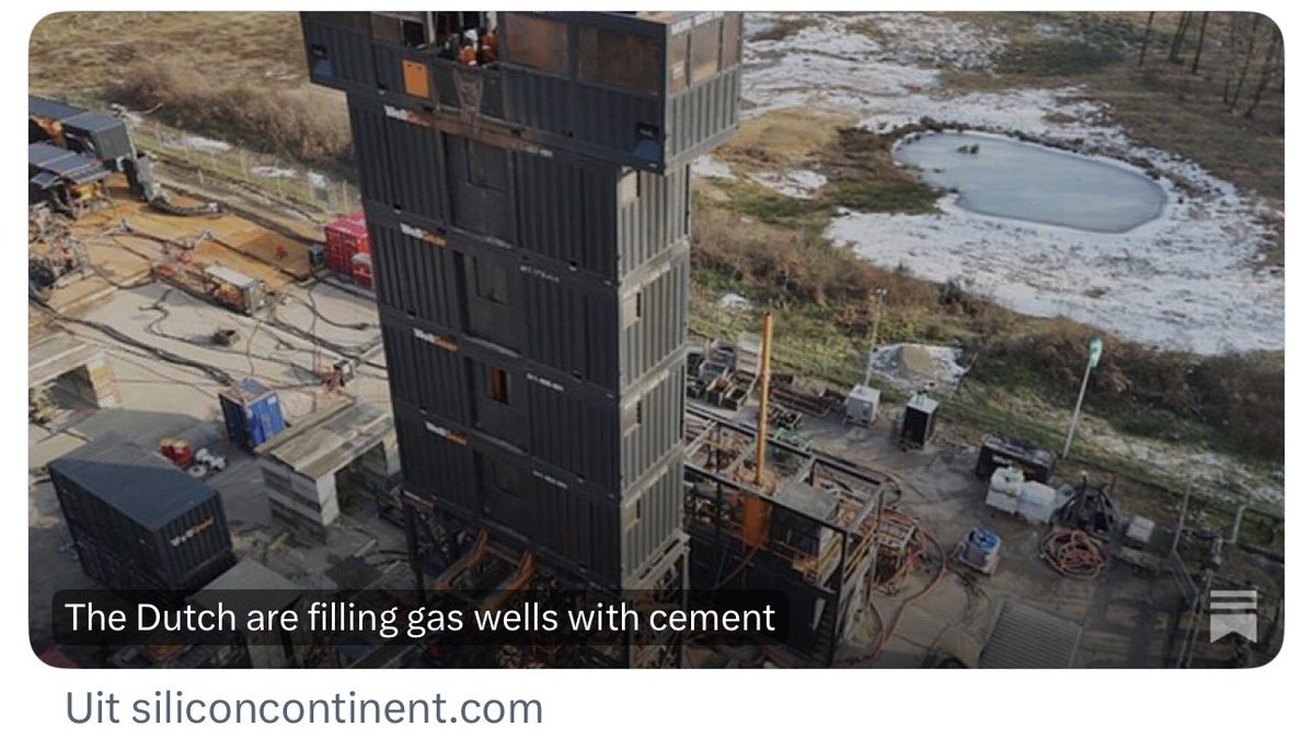 Rob_Roos's tweet photo. The Netherlands sit on one of Europe’s largest gas fields. We shut Groningen. Now we import most of our gas, winter storage is only ~45% full, and new factories and data centers can’t get a grid connection.

The world is racing to power AI. Our leaders chose the Green Deal and intermittent energy instead. Households face some of the EU’s highest gas bills, chemical plants are closing, and we emit ~0.3% of global CO2. Painful policy. Tiny climate effect.

That’s what you get when bureaucrats run the country.