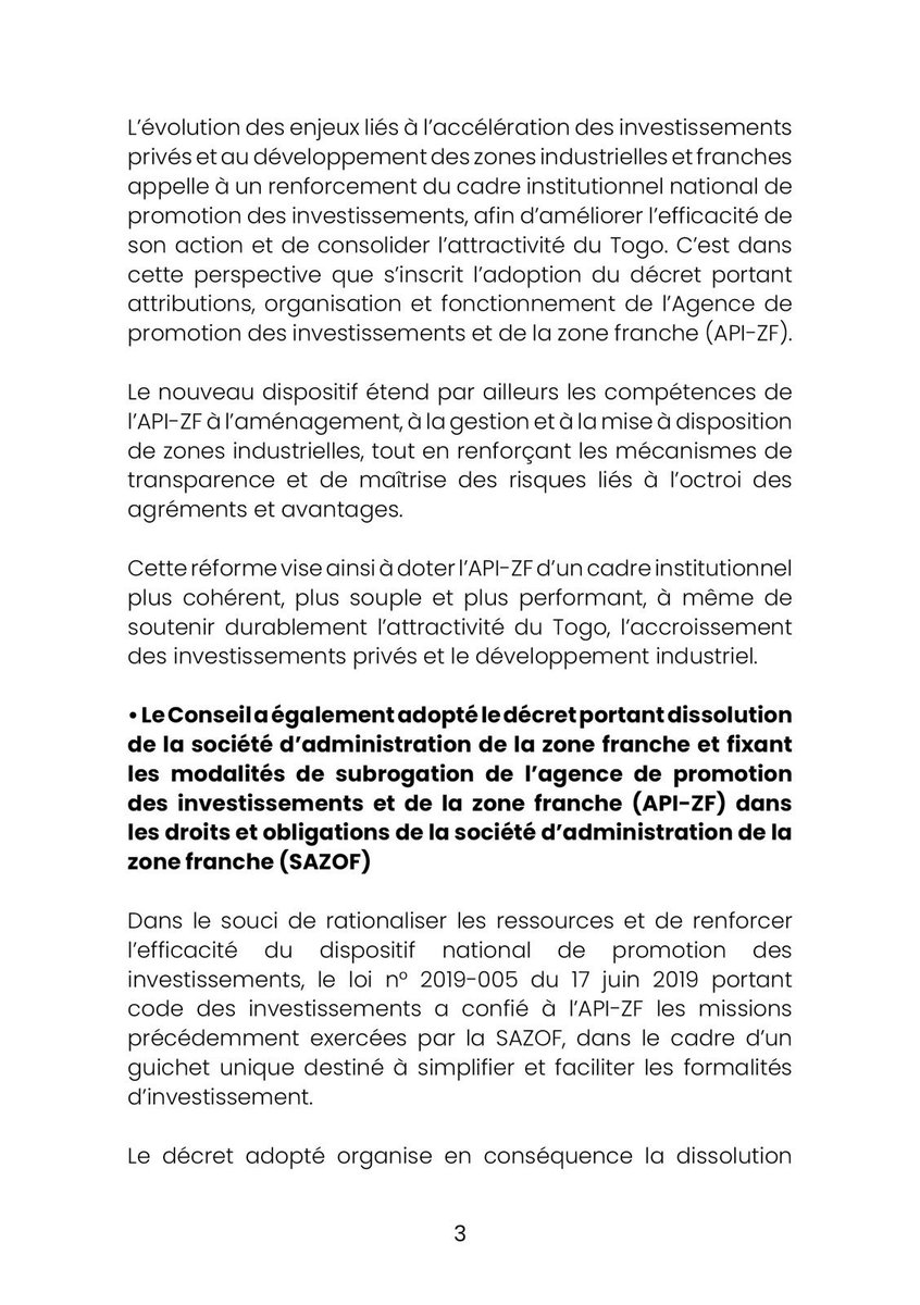 presidencecstg's tweet photo. Le Conseil des ministres s’est réuni ce mercredi 26 août 2026, sous la présidence de Son Excellence, Monsieur @FEGnassingbe, Président du Conseil.

Le compte rendu dans le communiqué ci-dessous. ⬇️ https://t.co/K7ZV4bN4mA