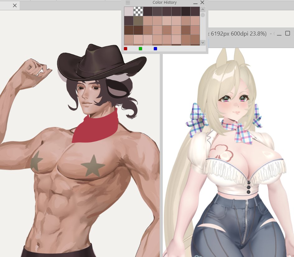 Shunya_Chaun's tweet photo. Rodeo adopt wip #adopt https://t.co/lg0lX71D2l
