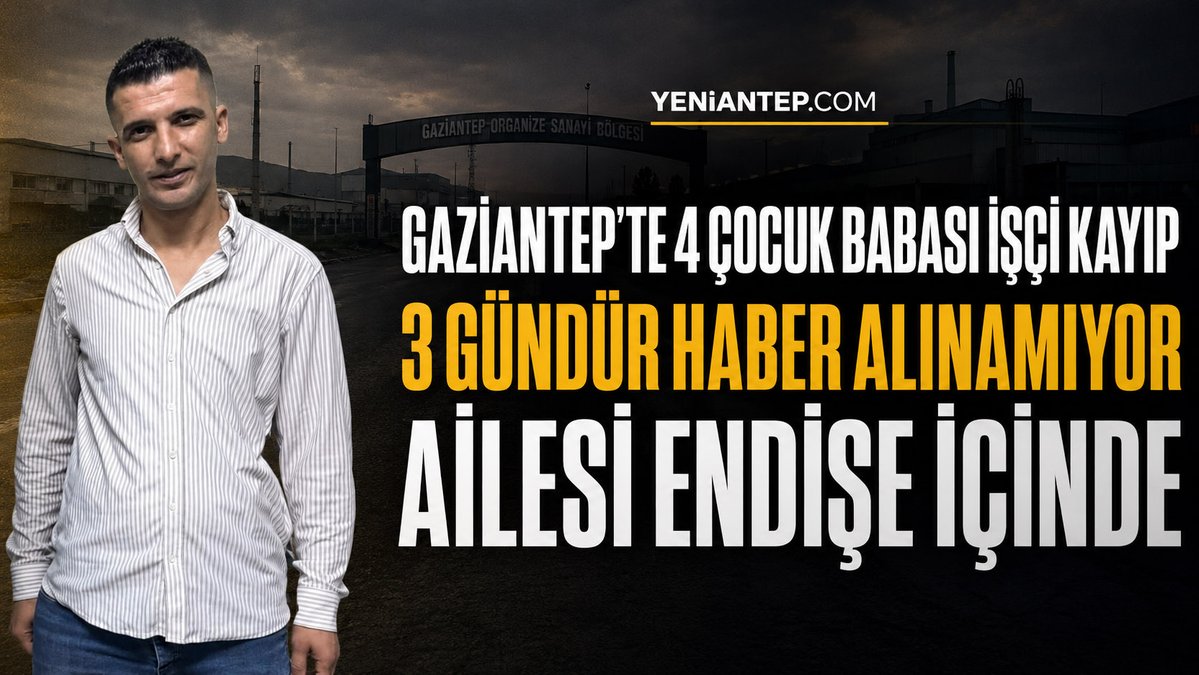 yeniantep's tweet photo. 🚨 GAZİANTEP’TE 4 ÇOCUK BABASI İŞÇİDEN 3 GÜNDÜR HABER YOK

Gaziantep Organize Sanayi Bölgesi’nde bir fabrikada işçi olarak çalışan Mehmet Akhan, pazartesi günü evden ayrıldıktan sonra kayboldu. O günden bu yana kendisinden haber alınamıyor.

Yakınları, Akhan’ın hayatından endişe ettiklerini belirterek bir an önce bulunmasını istiyor.

📌 Gören, duyan ya da yerini bilenlerin güvenlik güçlerine veya ailesine haber vermesi isteniyor.

#Gaziantep #Kayıpİlanı #SonDakika #Yeniantep

https://t.co/HrwToYVnqD @sabrisayan27