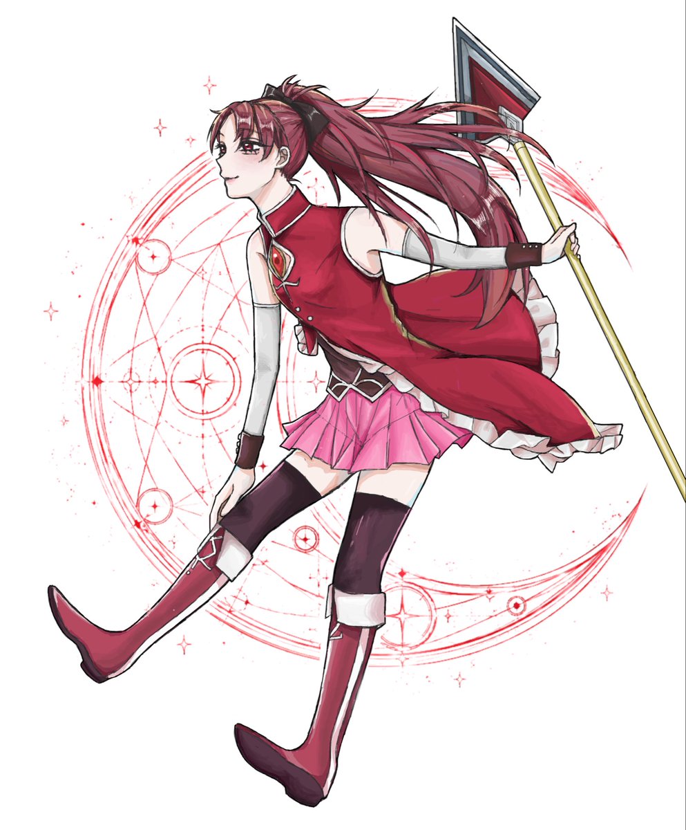 y_rb9m's tweet photo. 絵チャ #佐倉杏子 https://t.co/zmqCcwLdWu