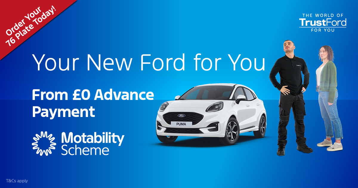 TrustFordUK's tweet photo. Looking for a Motability Scheme vehicle that fits around your needs? 

Here at TrustFord, we’re here to help you find the right vehicle for you, with a range of options available from £0 Advance Payment.

Book your confidential appointment today 👉 https://t.co/sa0kgxeO0p https://t.co/uGlY9P6Ec5