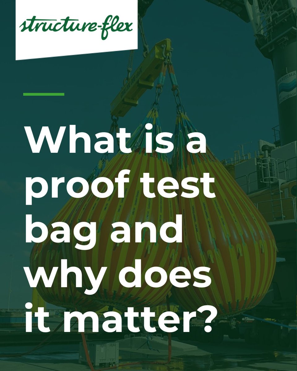 Structure_flex's tweet photo. What is a proof test bag and why does it matter? 🏗️

When lifting equipment is manufactured or serviced, it needs to be certified as safe before it goes into operation.

That's exactly what a proof test bag does!

Find out more about proof test bags here: https://t.co/zfgj9lReig https://t.co/VfWcIML1h3