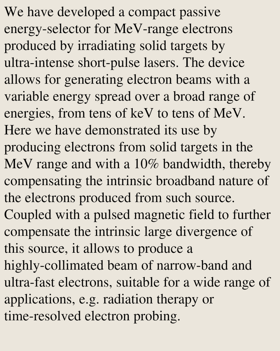AcceleratorPhy's tweet photo. High-charge collimated and energy-selected laser-driven MeV electron beams produced by magnetic selection

I. Cohen, I. Slabu, Q. Peysson, S. Dorard, Y. Abe, …
https://t.co/wgac7u0dy6 [𝚙𝚑𝚢𝚜𝚒𝚌𝚜.𝚊𝚌𝚌-𝚙𝚑 𝚙𝚑𝚢𝚜𝚒𝚌𝚜.𝚒𝚗𝚜-𝚍𝚎𝚝 𝚙𝚑𝚢𝚜𝚒𝚌𝚜.𝚙𝚕𝚊𝚜𝚖-𝚙𝚑] https://t.co/AKFemw6vZS