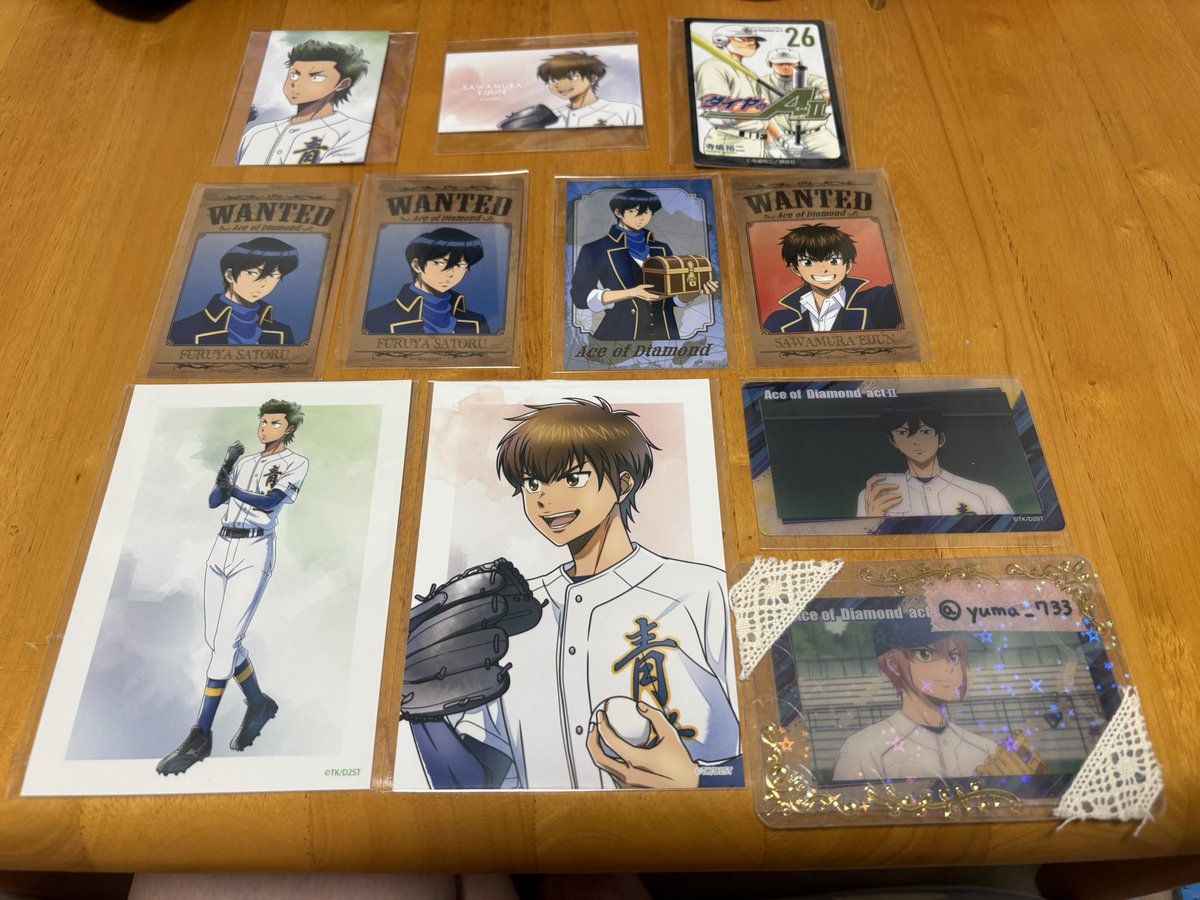 yuma_733's tweet photo. 【譲渡・交換】ダイヤのA  缶バッジ トレカ ミニキャラアクリルスタンド 購入特典 予約特典

譲）☆御幸☆沢村 倉持 奥村〇降谷〇金丸

求）画像 異種交換🉑

〇は定価➕送料で買い取り🉑
交換後の再譲渡🉑
☆は〇を含めての交換、条件良い方優先
検索よりお気軽にお声掛けください😊 https://t.co/zbl5046tAM