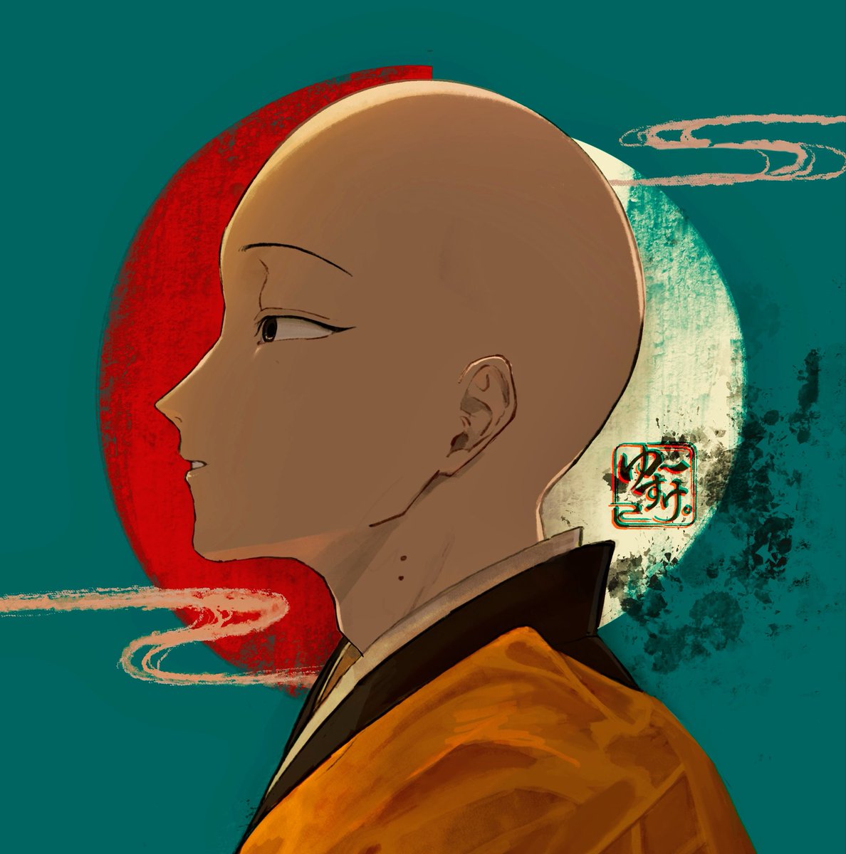 _Yu_suke_Yu_'s tweet photo. ocのお坊さんらくがき📿 https://t.co/h15lhuzJFC