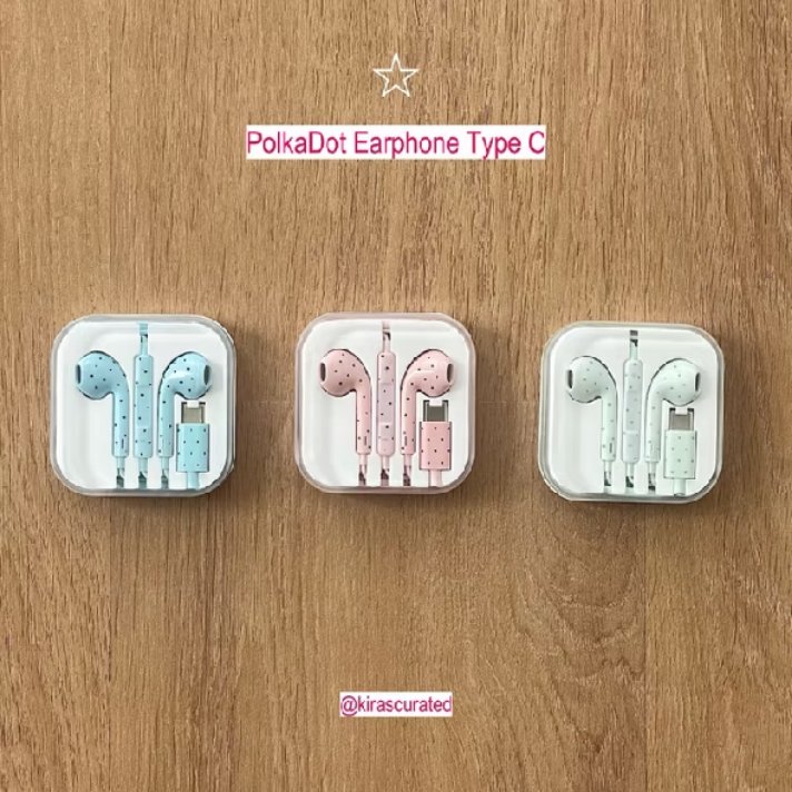 imjstayounggirl's tweet photo. edisi earphone kabel lagi, tapi kali ini bermotif polkadot woy‼️😭

sini merapat yang naksir banget sama earphone polkadot begini! 😍☝🏻 https://t.co/SWT3RnYngP