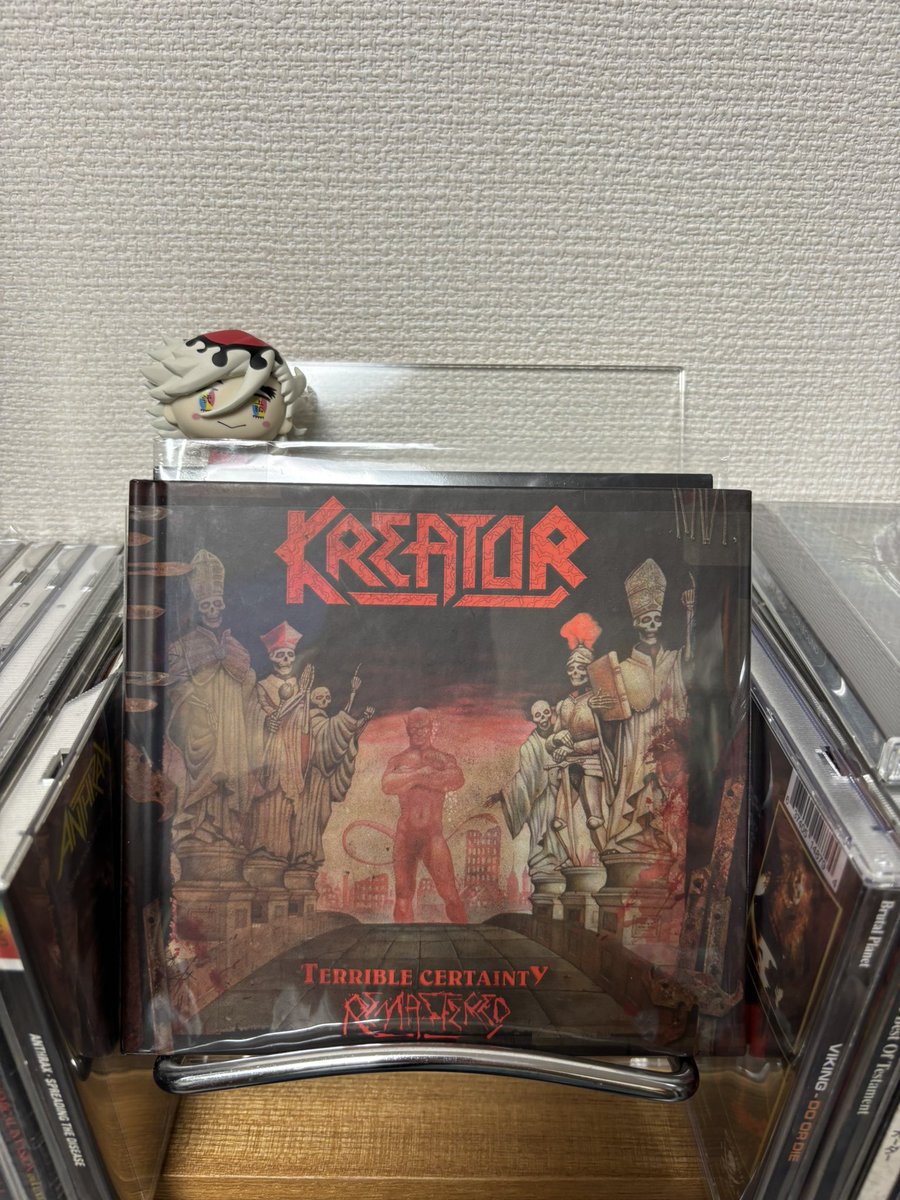 mayweatherjudah's tweet photo. 皆様、こ���ばんは✨
気温は低かったものの湿気が多くて嫌でしたねー💦

Kreator/Terrible Certainty（1987年）
リマスター盤
このアルバムはかなりかっこいいですね😎
凶暴かつテクニカルに進化したアルバムです。
聴いたことのない方はぜひ‼️

https://t.co/HnoBSYPI3q https://t.co/khJ80rxLEC