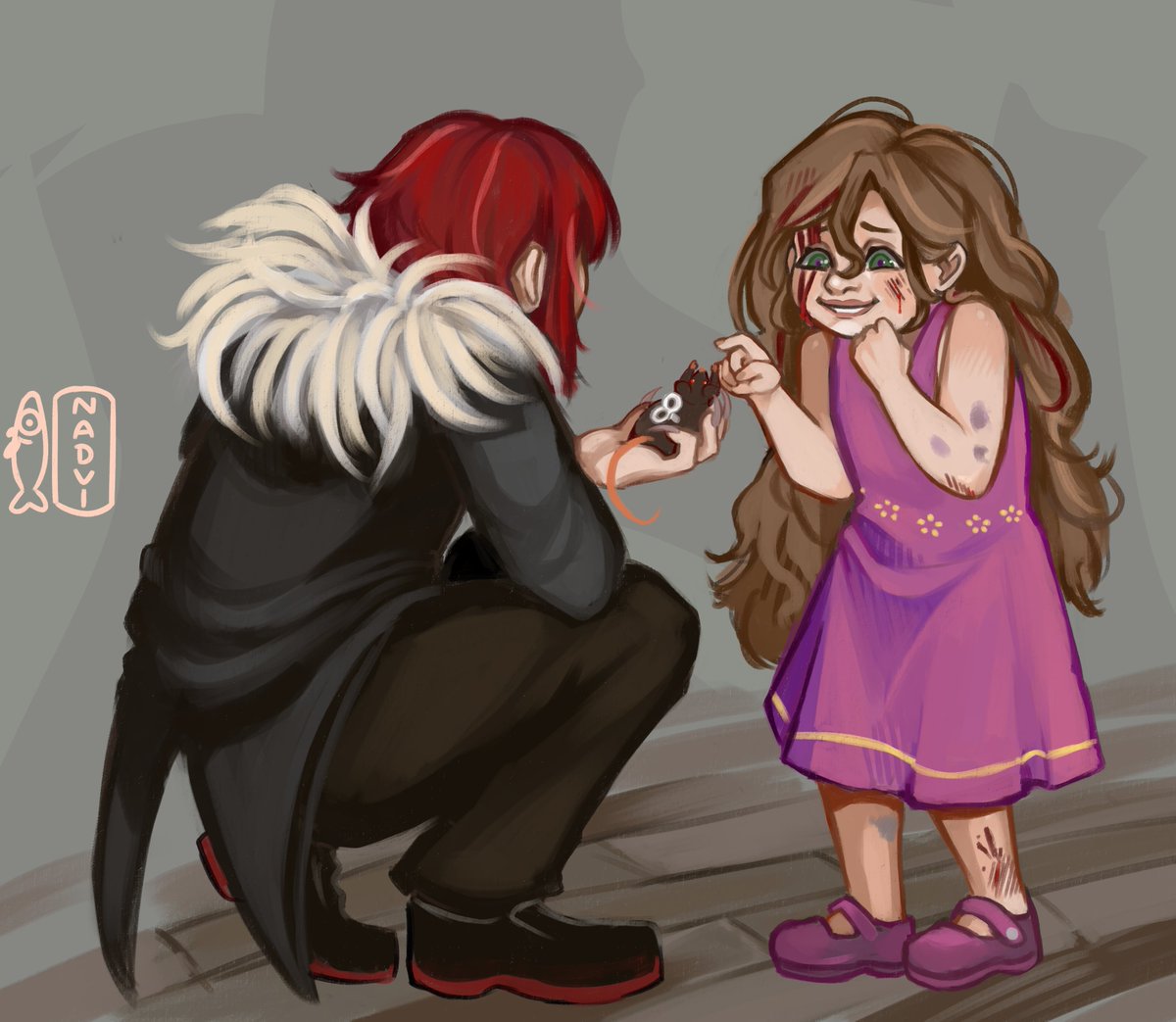 _NADVI_'s tweet photo. Cuties
#jasonthetoymaker
#sallywilliams
#creepypastaart #creepypasta https://t.co/stb281rviD