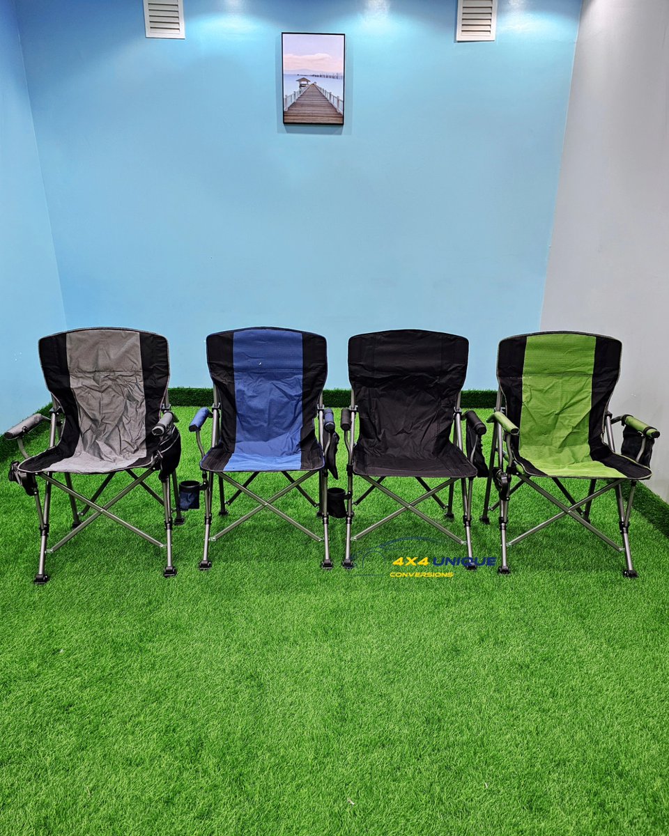 Nabellasstores's tweet photo. Relax anywhere with our Camping Foldable Chair with Cup Holder &amp; Accessories Holder. Strong, comfortable and easy to fold, carry and store.

Call/WhatsApp 0756494859