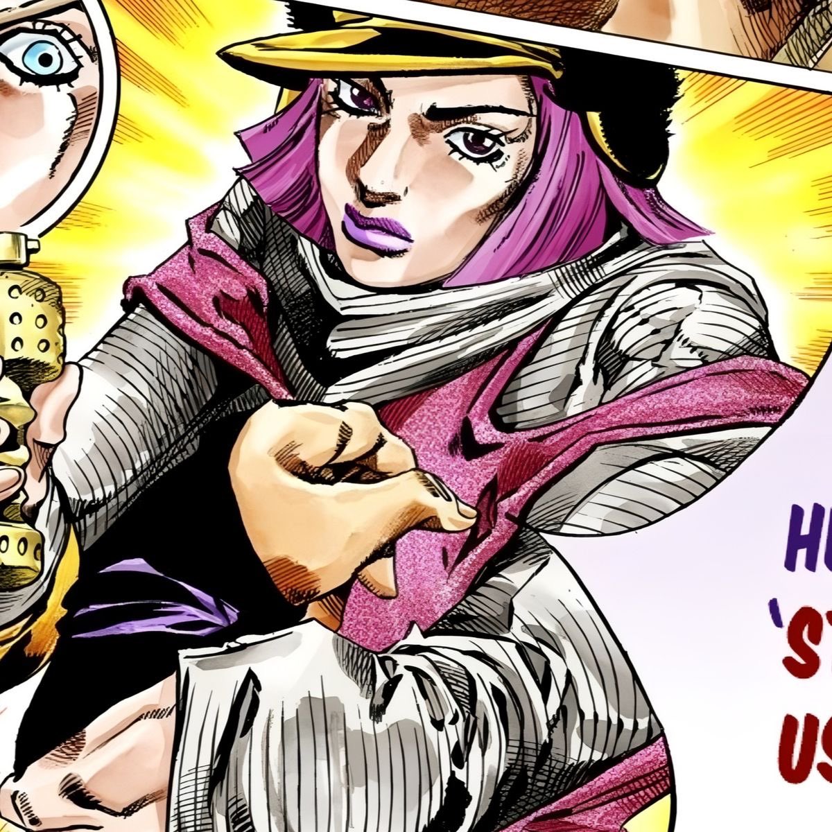 aureoprince's tweet photo. i love when araki adds pink girls https://t.co/P3Q10RXTuv