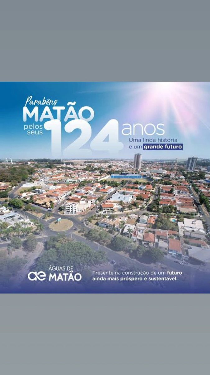 JaVanderlei's tweet photo. Hoje é aniversário da cidade de Matão SP. https://t.co/tzEFuEZf7A