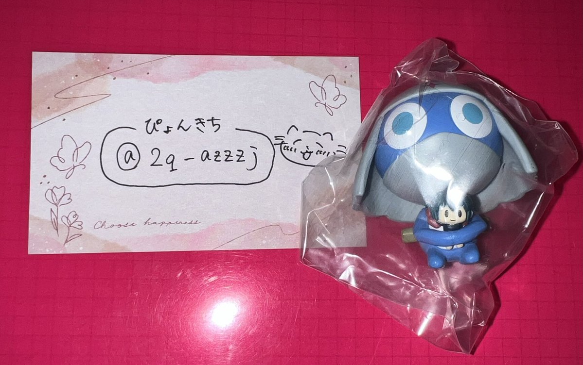 2q_azzzj's tweet photo. 【交換】ケロロ軍曹 ぎゅーこっと

譲➞ドロロ兵長

求➞クルル曹長

池袋手渡し優先、郵送🉑です❕ https://t.co/O2Wem8RUIO