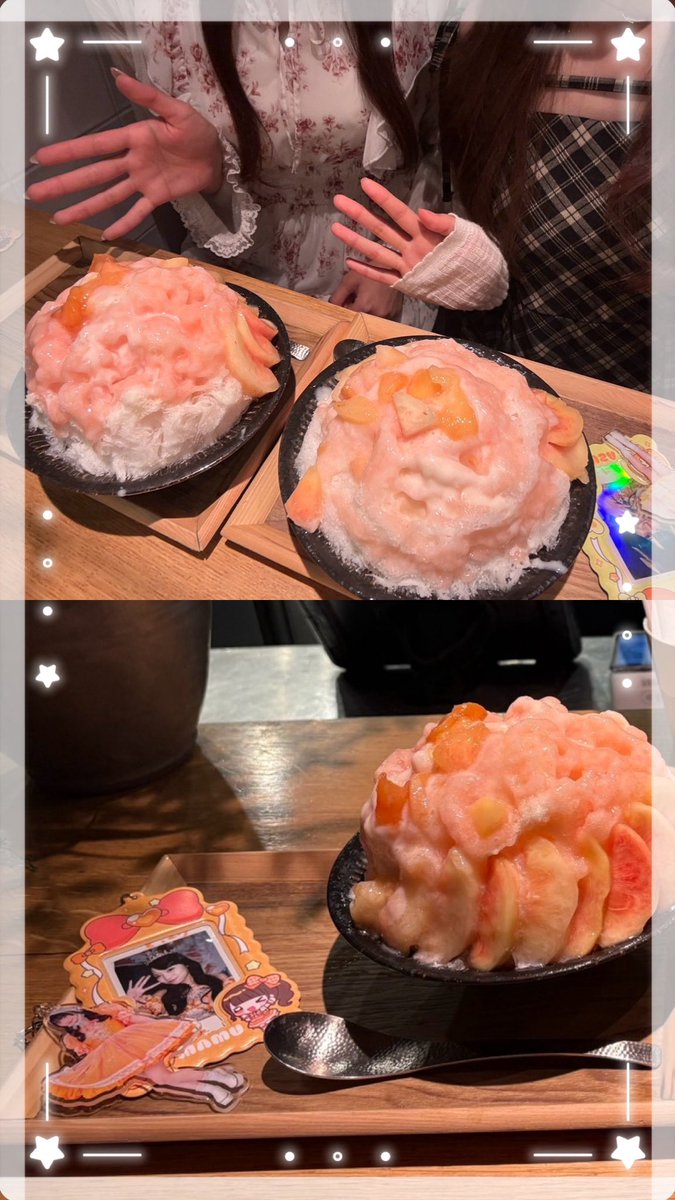 mamu_chu's tweet photo. 特典会終わりにかき氷食べてきた🧡
早くKアリと特典会のツイしなきゃ💦 https://t.co/9nMpPQqDl6