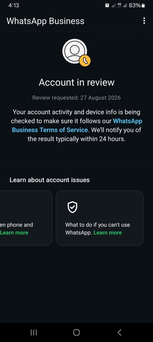 MFaujBNB's tweet photo. My WhatsApp was suddenly suspended with no explanation or warning.
I only use it for personal chats — zero spam, zero violations. No chance to appeal. This is unfair.
@WhatsApp please review &amp; restore: Alex Sz – +1 (210) 598-5840 https://t.co/wvixf495aH