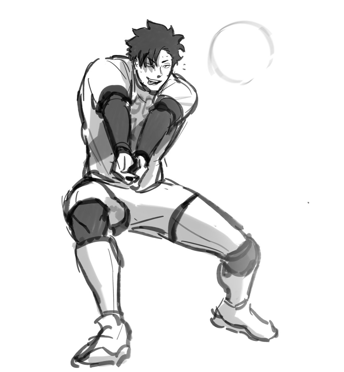 TomoeNuu's tweet photo. Kuroo if he still played volleyball instead of being in JVA #sketch #kuroo #haikyuu #tetsurou https://t.co/T4LmQpE6If