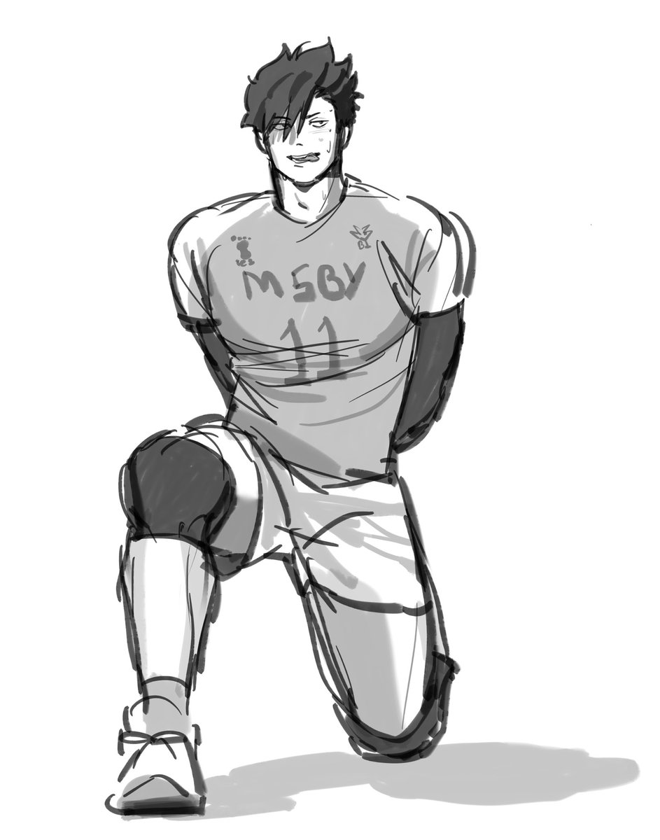 TomoeNuu's tweet photo. Kuroo if he still played volleyball instead of being in JVA #sketch #kuroo #haikyuu #tetsurou https://t.co/T4LmQpE6If